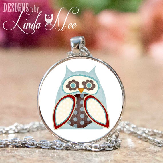 Etsy owl necklace sale
