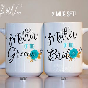 Mutter der Brautgeschenk, Mutter des Bräutigam-Geschenk, Mutter des Bräutigam-Becher, Mutter der Braut-Tasse, Becher Hochzeit SET Mutter des Bräutigams MPH360