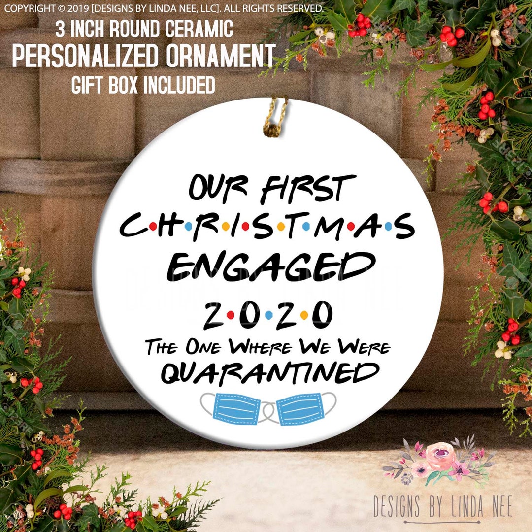 Our First Christmas Engaged the One Where We Were Quarantined Etsy
