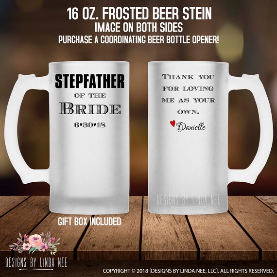 father of the bride beer mug