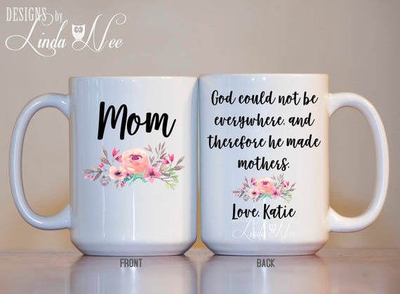 Coffee Mug Floral Personalised Mug Custom Yetta Mug Personalised Name  Definition for Mum, Mother Birthday Christmas Mothers Day 11oz White Mug  868620