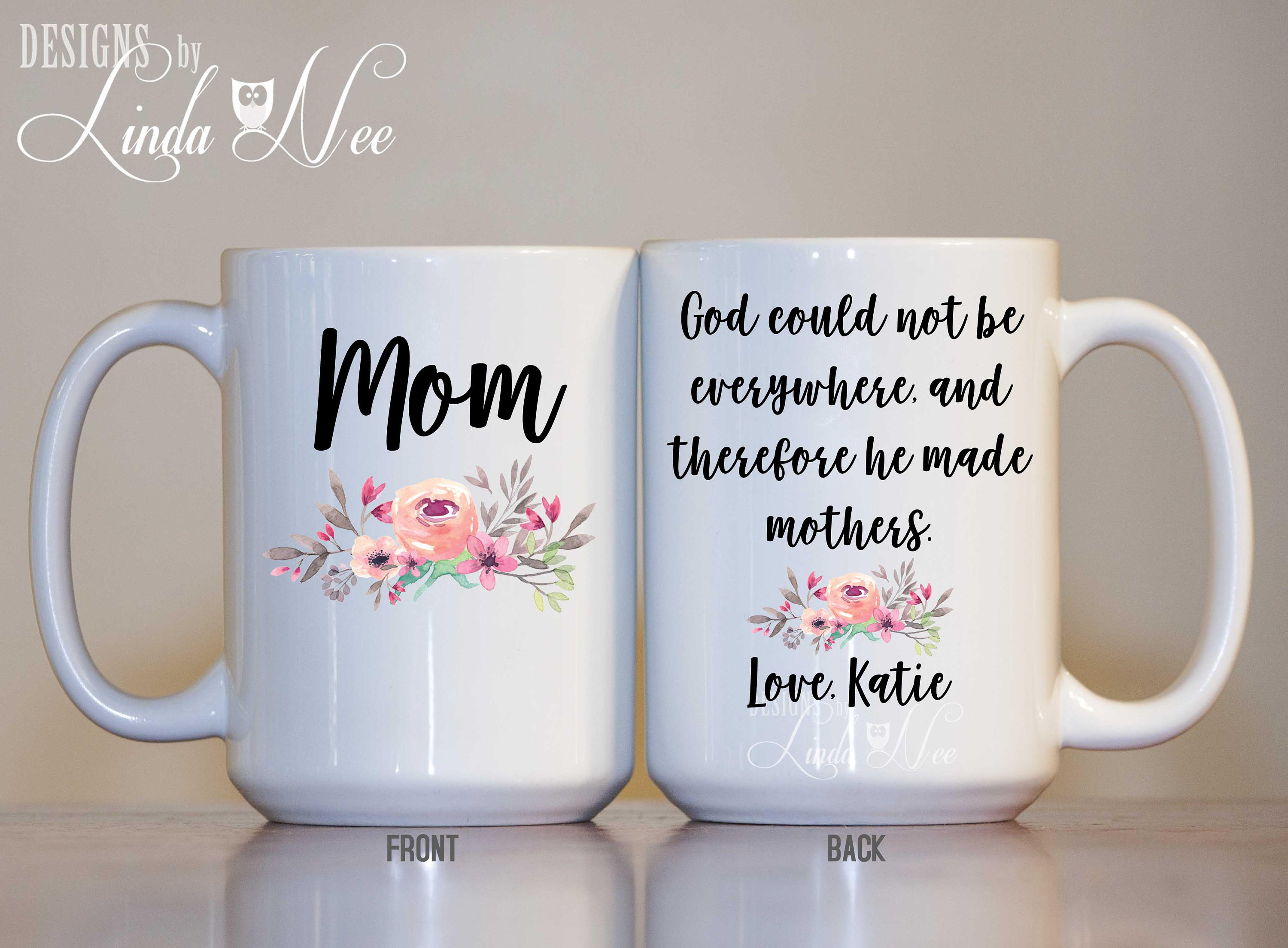 Personalized Mother's Day Mug, MOM Mother's Day Gift, Mom Birthday