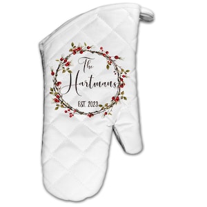 Personalized Kitchen Towels, Christmas Gifts, Custom Tea Towels, Dish Towels, Hand Towel, Personalized Towel, Dish Cloth, Monogrammed KTP19 Oven Mitt