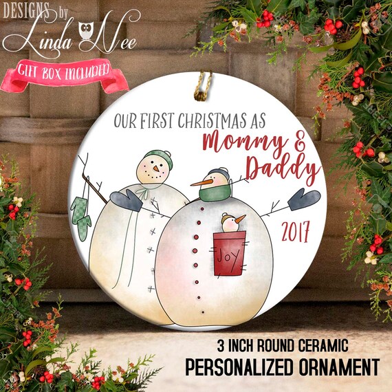 first christmas as mommy and daddy ornament