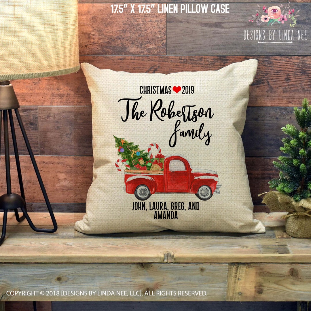 Farmhouse Truck Christmas Pillow - Bed Bath & Beyond - 35166973