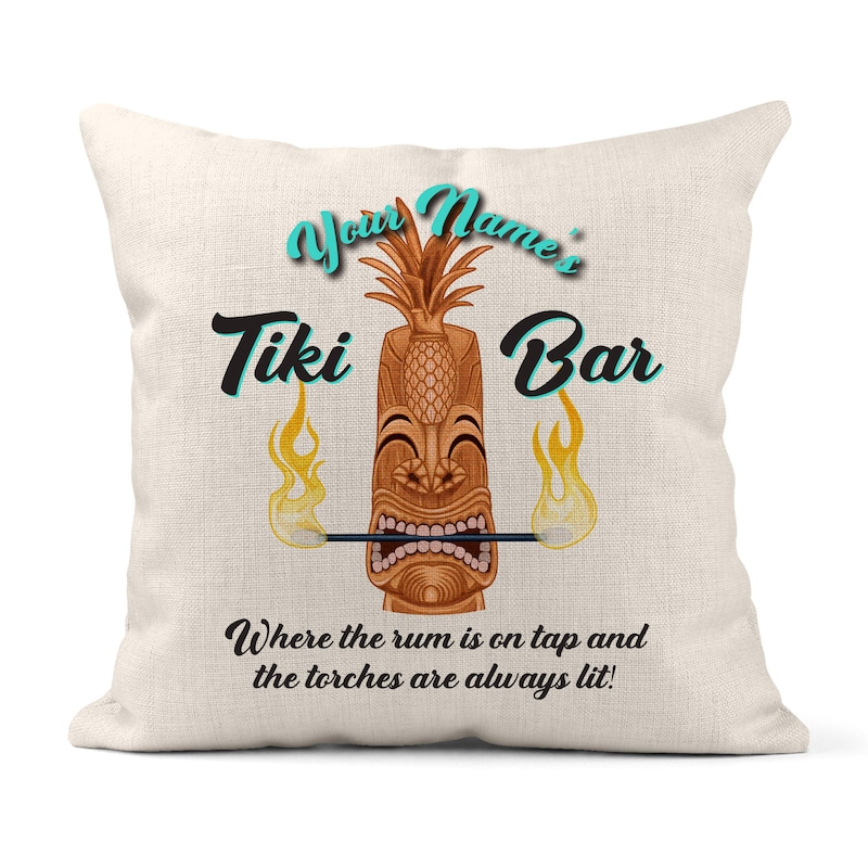Jeff Granito's 'It's A Tiki World' Pillow Cover - Ready to Ship! (FREE SHIPPING in U.S.)