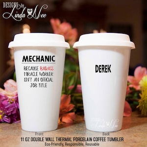 Personalized MECHANIC Travel Mug, Gift for Mechanic, Auto Mechanic, Boat Mechanic, Diesel Mechanic, Plane Mechanic, Auto Technician MPH297