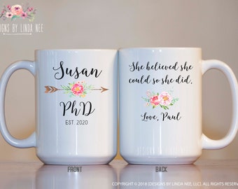 PhD, PhD Gifts, PhD Graduation, Doctoral Degree Graduation Gift, Doctor of Philosophy, PHD Mug, Graduation Gift MPH500