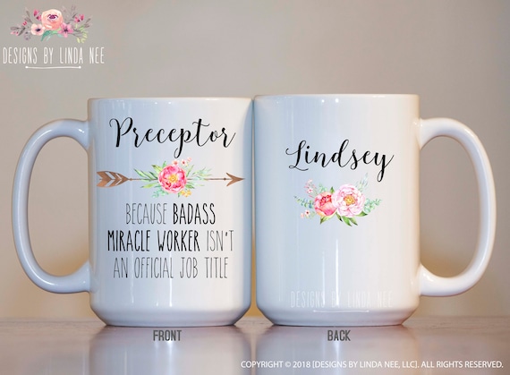 Personalized Preceptor Gift Preceptor Coffee Mug Preceptor | Etsy