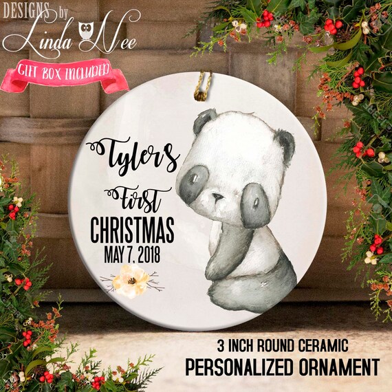 Baby's First Christmas Ornament, Personalized Baby's 1st Ornament