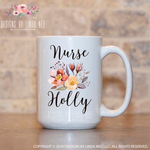 Krankenschwester Becher Krankenschwester Geschenke personalisierte Becher Geschenke für Krankenschwester Krankenschwester Kaffee Becher Krankenschwester Wertschätzung Custom Becher registrierte Krankenschwester Becher Tasse MPH515