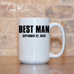 Best Man Mug, Groomsman Gift, Groomsmen Mug, Wedding Party Gift, Personalized Gift, Best Man Gift, Bridal Party Gift Personalized Mug MPH429