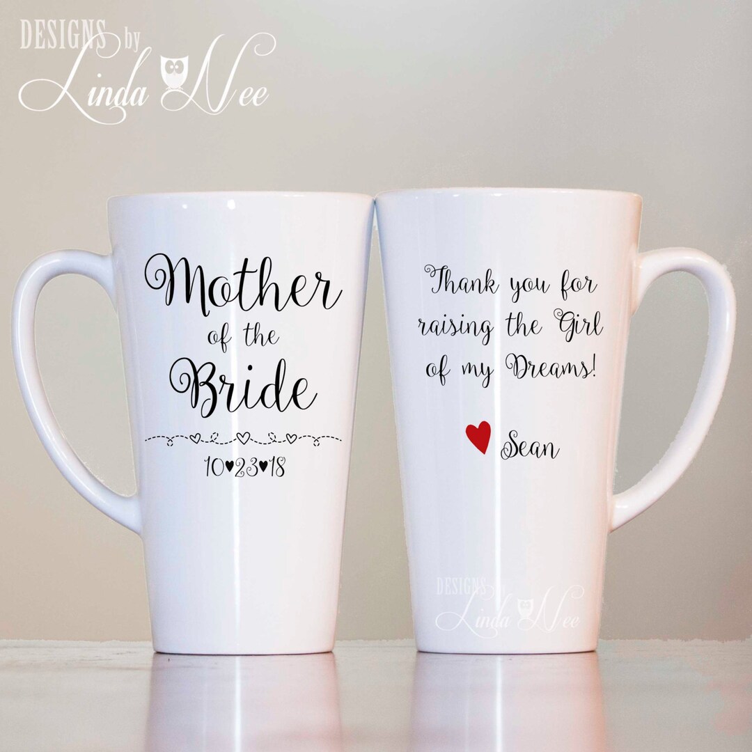 LATTE MUG Personalized Mother of the Bride Mug Thank You Etsy