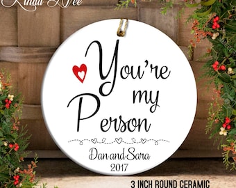 You're my Person Grey's Anatomy TV Show Ornament Personalized Greys Anatomy Christmas Gift Personalized Ornament You're my Person Gift OPH6