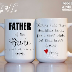 PÈRE du père de la mariée cadeau personnalisé père de cadeau de mariée de mariée cadeau pour papa cadeau de mariage de fille MPH164 Mug mariée
