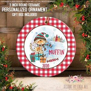 Custom Pet Ornament Cat Christmas Gift Custom Cat Gift Personalized Cat Christmas Ornament 2024 Ornament Christmas Kitten Ornament OCH330