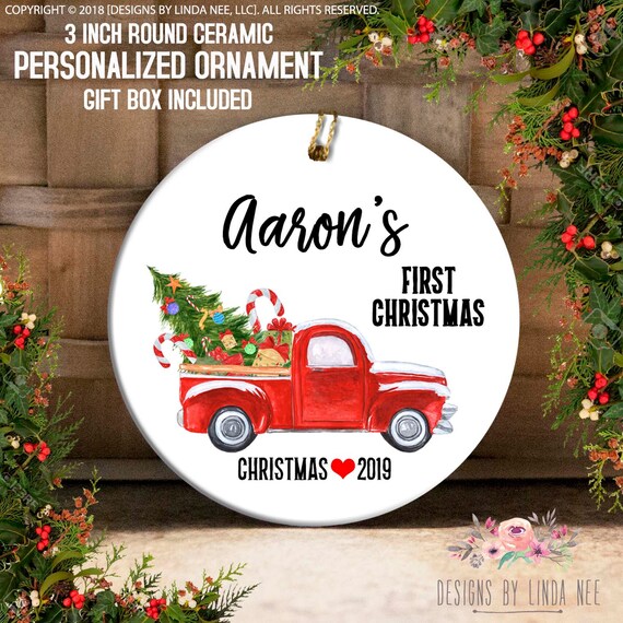 Baby Boy First Christmas Ornament Christmas Gift for Baby Boy Personalized Christmas Ornament