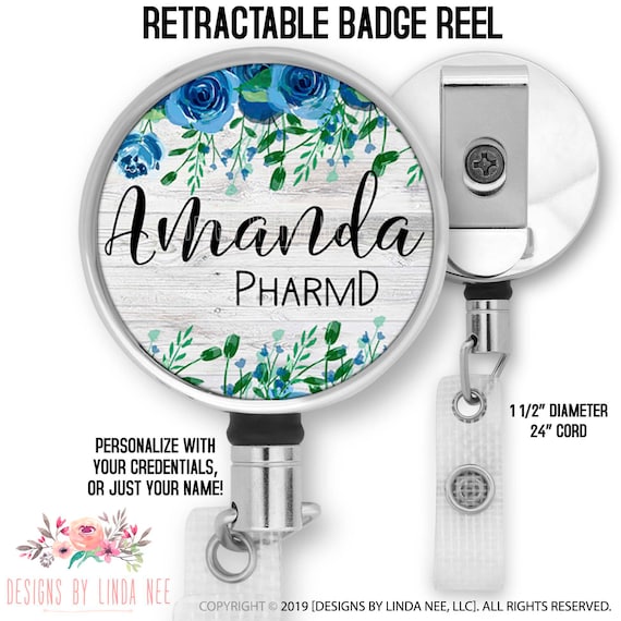 Pharmacist ID Badge PHARMD Badge Reel Pharmacy Graduation Gift Badge Clip  Badge Reel Personalized Gift for Pharm D ID Medical School BRP21