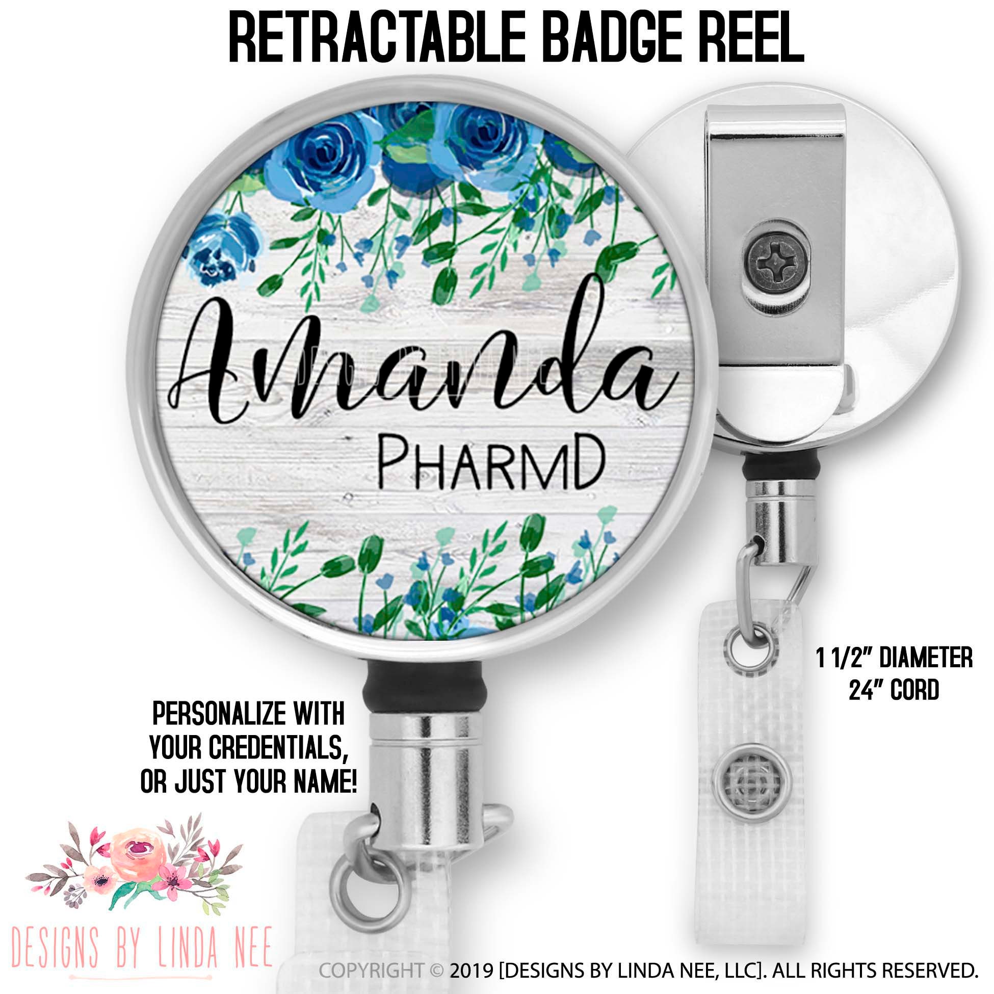 Pharmacist ID Badge PHARMD Badge Reel Pharmacy Graduation