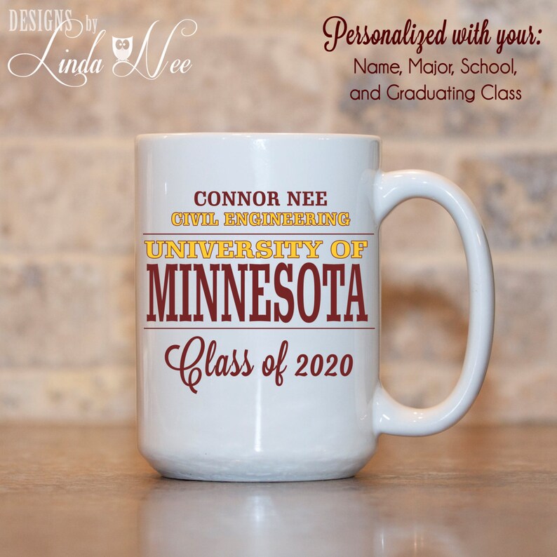 PERSONALIZED College Acceptance Gift Mug, Graduation, University Acceptance, Alma Mater, Class of 2021 Graduation Mug College Mug Custom Mug image 1