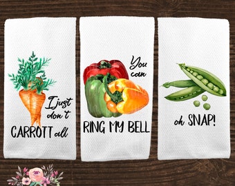 Grappige plantaardige keuken handdoeken decor housewarming cadeau schotel handdoeken hand handdoek schotel doek koken levering cadeau voor chef-kok Hostess Gift KTP18
