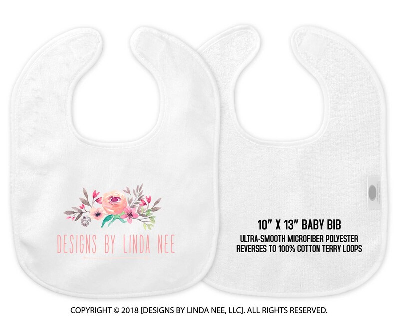 Personalized Bib and Burp Cloth Girls Custom Baby Bib Etsy