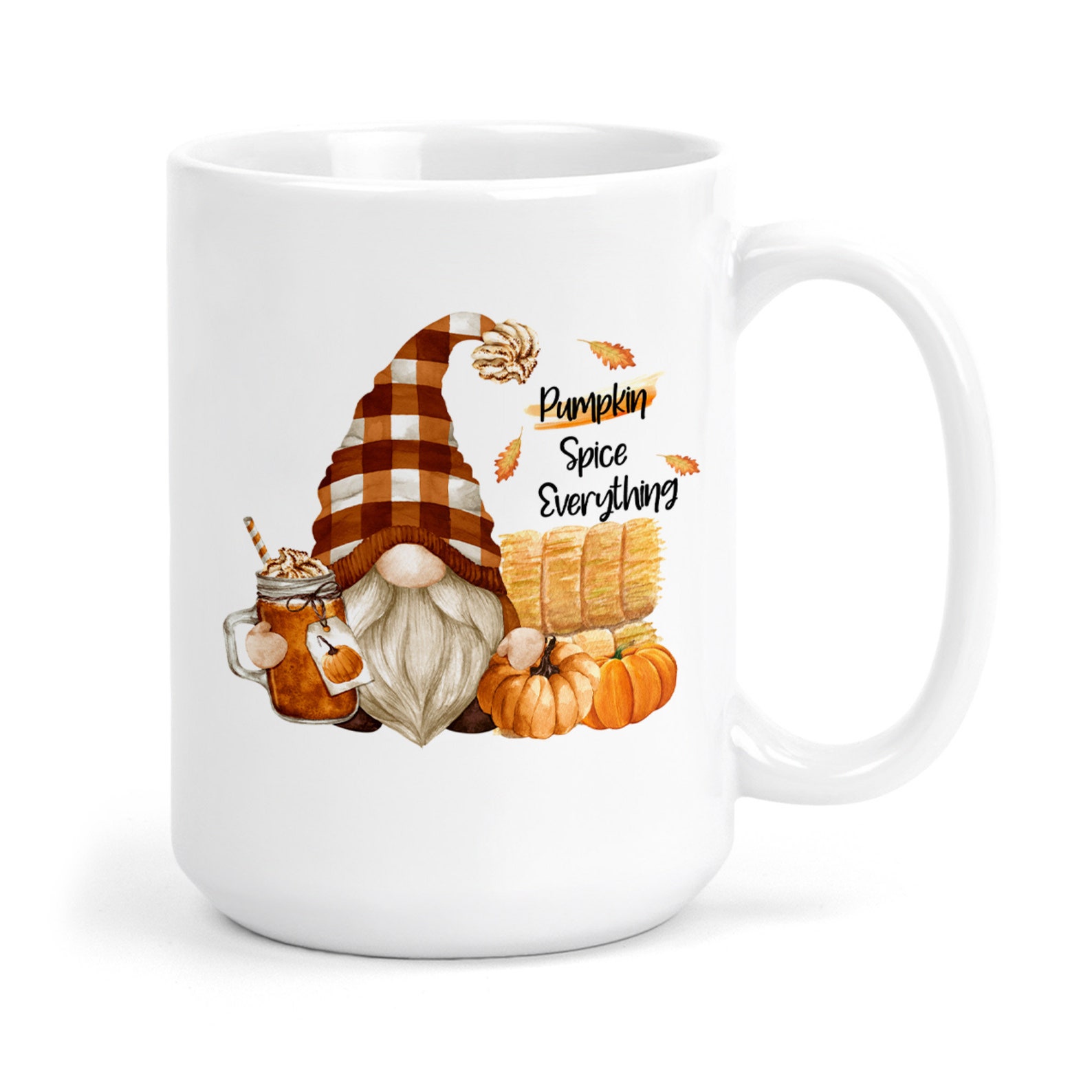 Fall Gnome Mug Gnome Pumpkin Coffee Mug Gnome Pumpkin Etsy