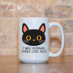 Funny Cat Mug, Cat Lover Gift, Funny Cat Gift, Cat Lover Mug, Crazy Cat Lady, Kitty Mug, Cat Owner Gift, Black Cat Coffee Mug Cute Cat MSA81
