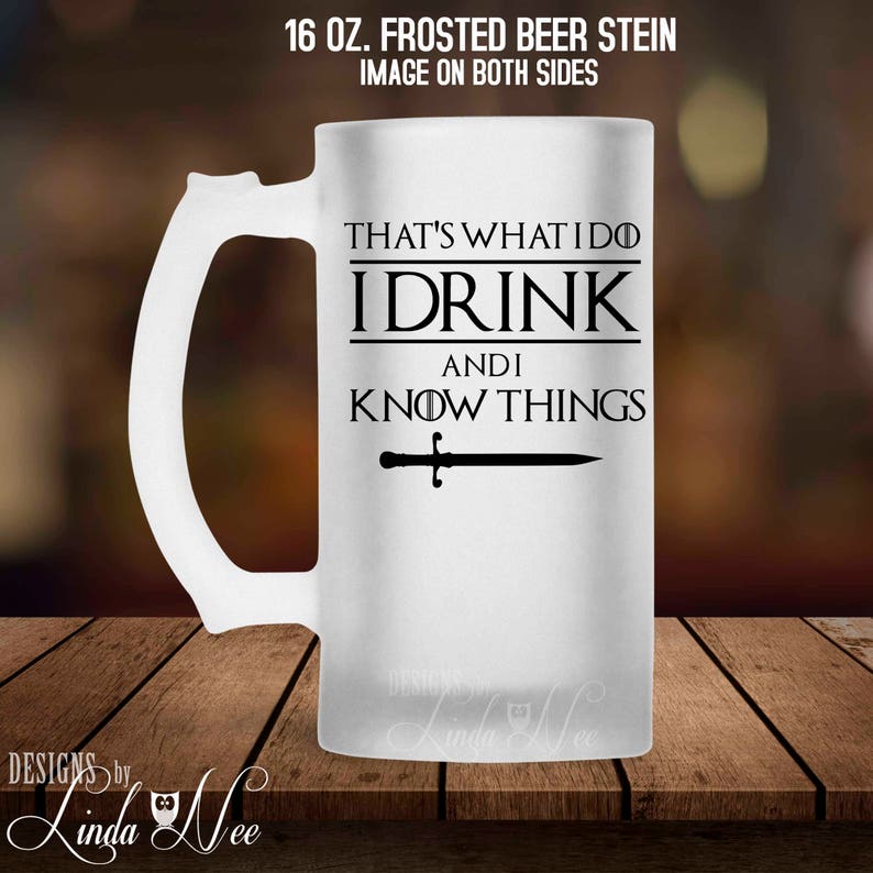 Barware That/'s What I Do I Drink and I Know Things Gifts for Him Custom BPH5 Beer Lover Game of Thrones Beer Bottle Opener Bottle Opener