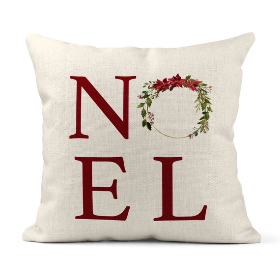 Noel Christmas Pillow Cover Noel Christmas Decor Christmas Pillow Holiday Pillow Housewarming Gift Pillow Cover Winter X XMS053 Etsy Canada