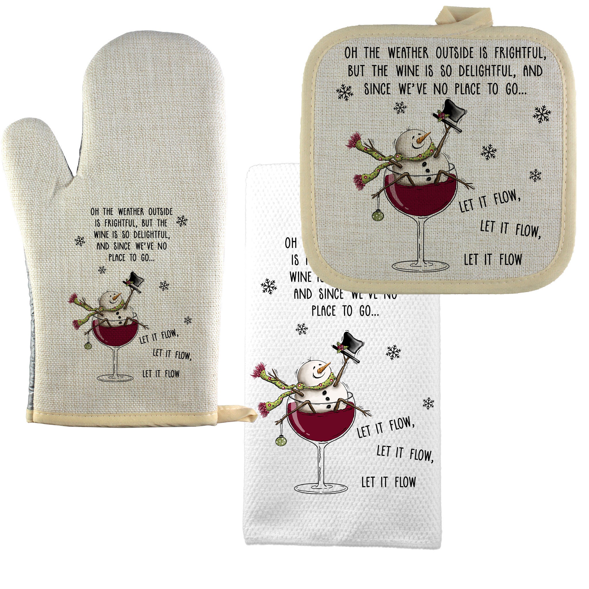 Oh What Fun! Holiday Tea Towel –