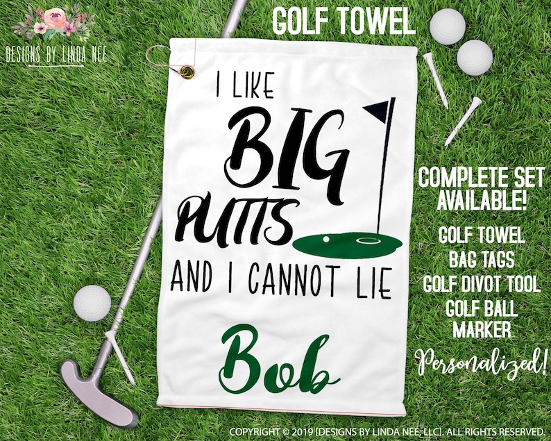 Golf Accessories Personalized Gifts for Golfer Sport Towel Etsy