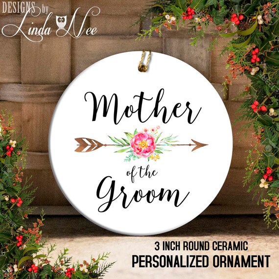 Mother of the Groom Ornament, Wedding Christmas Ornament Wedding