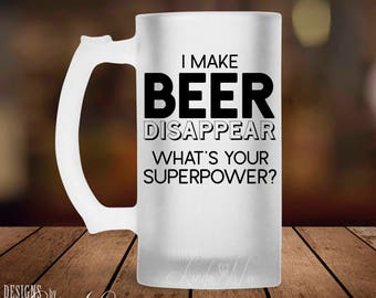 Beer Gift, Beer Mug, Beer Glass, Craft Beer Glass, Beer Lovers Gift, Funny Beer Mug, Beer Lover Gift, Man Cave, Home Brew, Home Bar MSA233