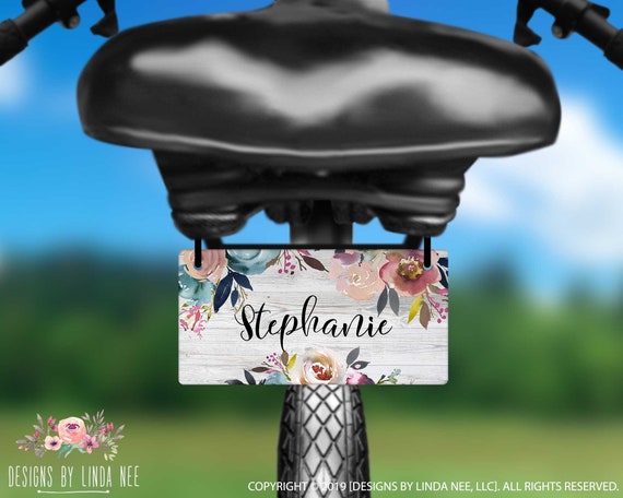 Personalized bike license plate outlet