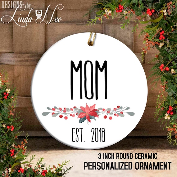 Mom Ornament, New Mom Christmas Gift, First Christmas Ornament