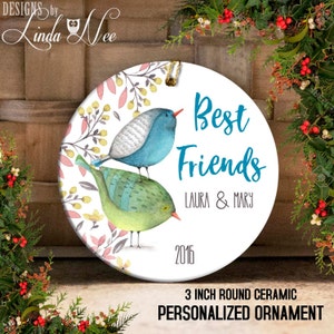 Best Friends Ornament, Personalized Best Friend Christmas Gift, Personalized Ornament, You&#39;re my Person Ornament Best Friend Gift Idea OCH53
