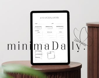 Pianificatore finanziario digitale (PDF) | Pianificatore di budget stampabile | Tracker di spesa minimalista | Semplice pianificatore domestico | Download immediato