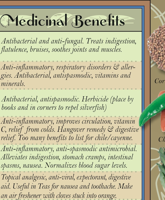 Medicinal Herb Chart Pdf