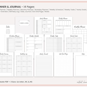 Bullet Journal Bundle 2026 2027 Printable Planner | Digital Planner PDF, Habit Tracker, Journal Pages, US Letter A4 A5

TAGS:
2027 Bullet Journal,
2027 Journal Pages,
2027 Agenda,
2027 Planner,
Digital Planner PDF,
Journal Template,
Journal Page,
Dotted Journal Page,
2027 journal bundle,
bullet journal kit,
mood trackers pages,
yearly tracker print,
Tetris trackers,
Finally keep every part of your life organized with one premium Bullet Journal Bundle for 2026 & 2027.