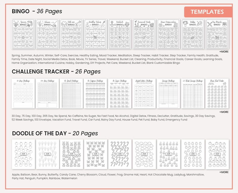 Bullet Journal Bundle 2026 2027 Printable Planner | Digital Planner PDF, Habit Tracker, Journal Pages, US Letter A4 A5

TAGS:
2027 Bullet Journal,
2027 Journal Pages,
2027 Agenda,
2027 Planner,
Digital Planner PDF,
Journal Template,
Journal Page,
Dotted Journal Page,
2027 journal bundle,
bullet journal kit,
mood trackers pages,
yearly tracker print,
Tetris trackers,
Finally keep every part of your life organized with one premium Bullet Journal Bundle for 2026 & 2027.
