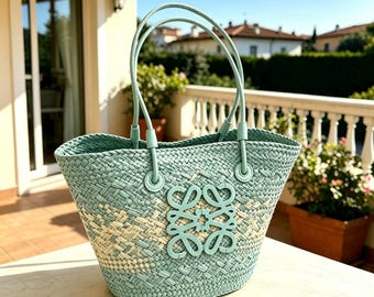 Große Stroh Strandtasche Raffia Tote Sommer Urlaub Handtasche Boho Schultertasche Leichte Raffia Schulter Geldbörse Geschenk für Sie