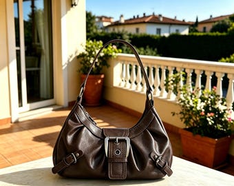 Vintage Braune Leder Umhängetasche – Handgemachte Elegante Alltags Geldbörse – Vielseitige Damen Handtasche – Jeden Tag Reise Sling Bag – Geschenk für Sie