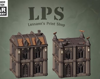 Unironed Grimdark Castograd Small Hab Unit Wargaming Tabletop Terrain