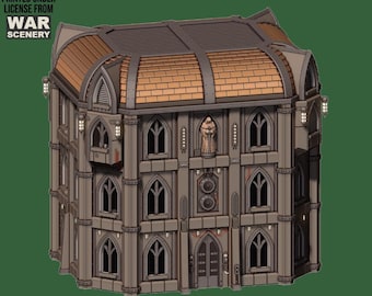 Grimdark Castograd Administration Building Wargaming Tabletop Terrain