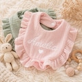 Personalized Baby Bib, Custom Embroidered Baby Bib, Muslin Cotton Bib, Baby Shower Gift, Newborn Gift, Custom Name Bib, Baby Girl Gift product logo
