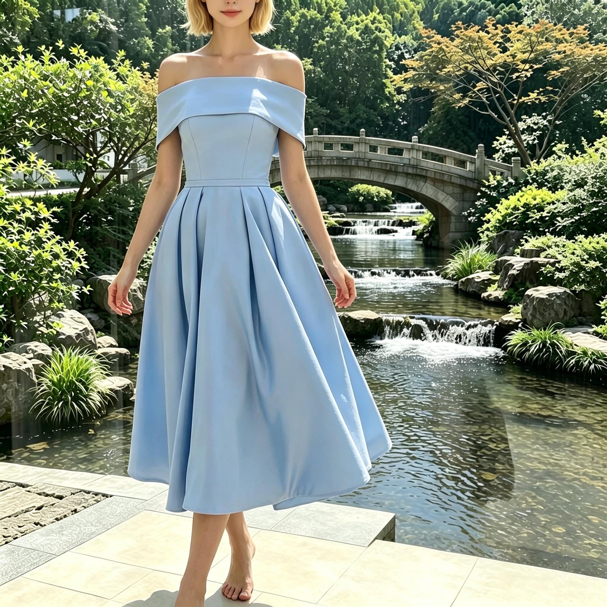 brigitte bardot blue dress Summer dresses