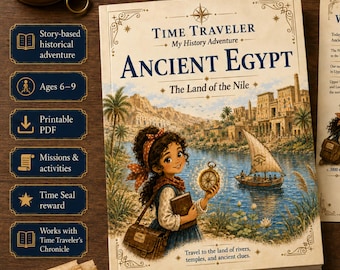 Ancient Egypt Activity Book for Kids Ages 6–9 | Printable Homeschool History PDF