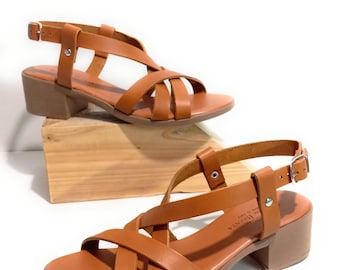 Women's Sandals in Genuine Leather Made in Italy