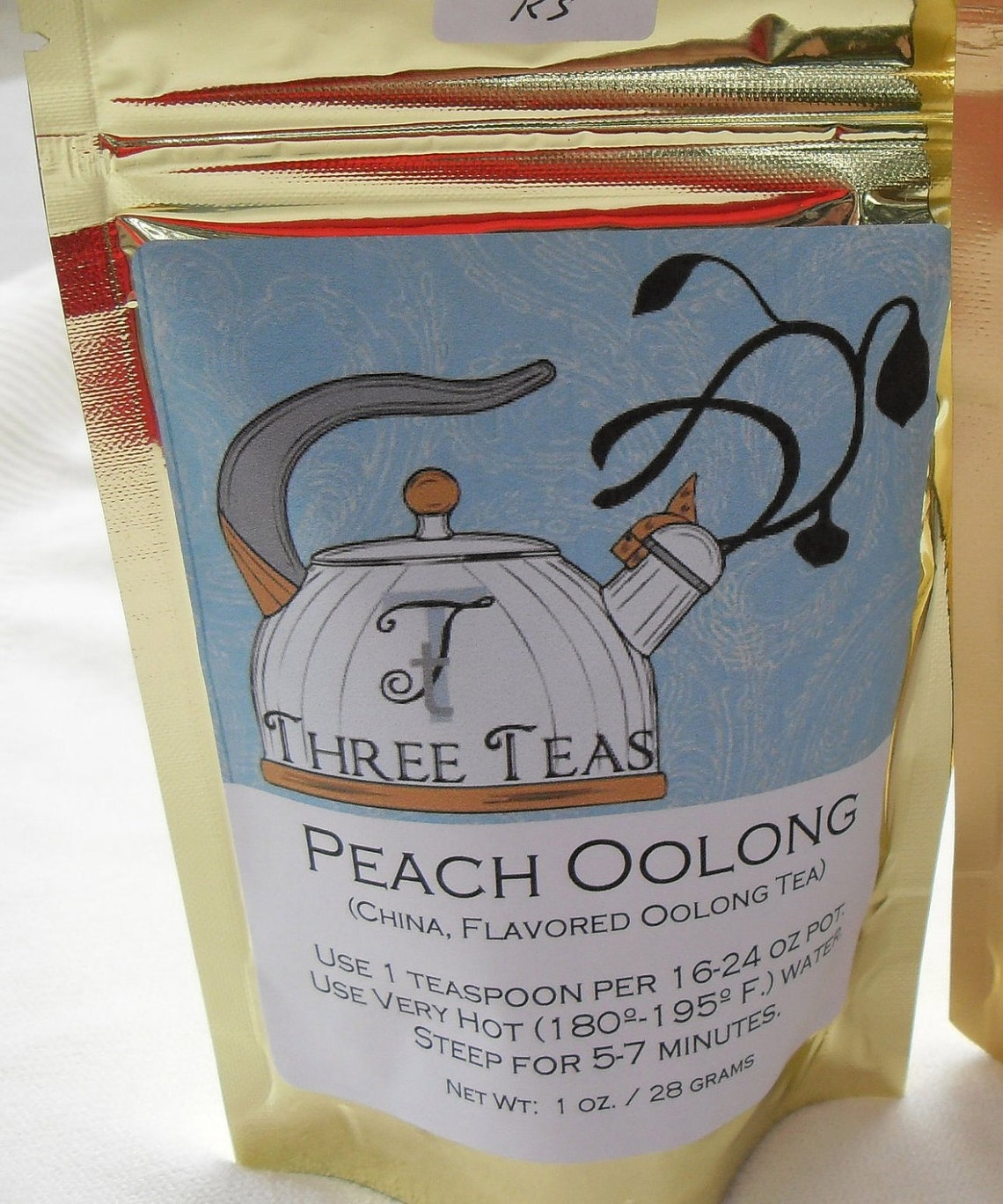 Peach Oolong Tea China Flavored Oolong Tea Peach Pieces Custom Etsy